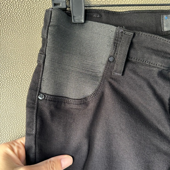 EUC Paige Skinny Black Maternity Jeans Transcend Verdugo size 26 - Picture 5 of 15